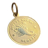 Vintage 14K Gold Zodiac Scorpio Medallion Pendant