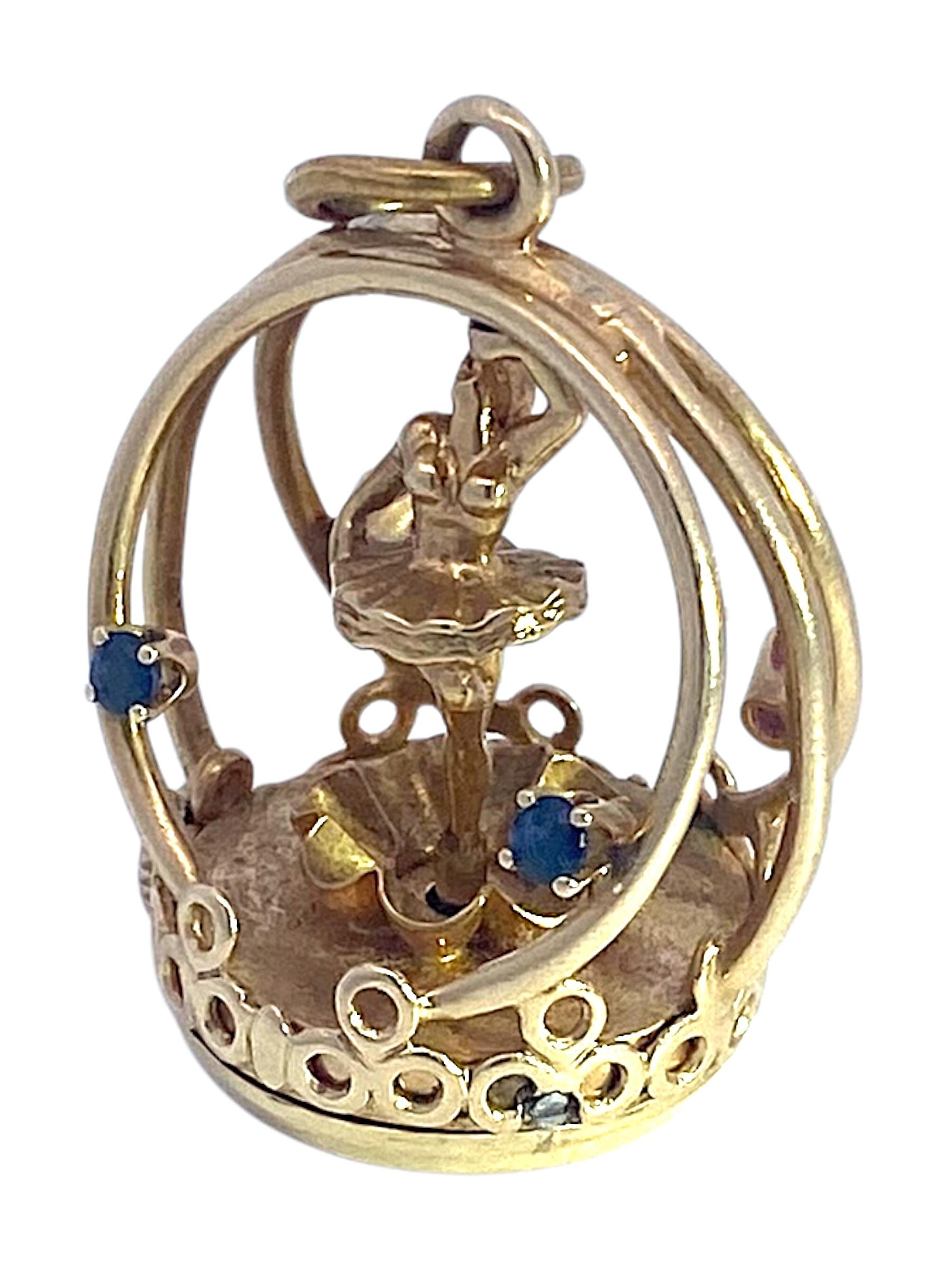 Vintage 14K Gold “Ballerina” Living Charm