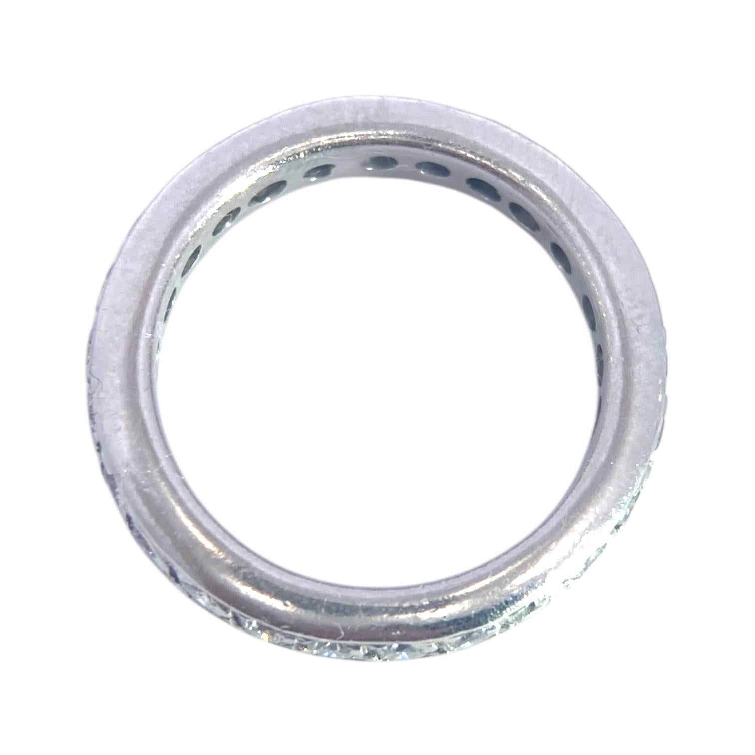 Platinum Diamond Eternity Band Ring Size 7