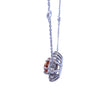 Imperial Topaz and Diamond Necklace