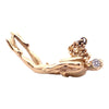 Vintage 14K Diamond Set Scuba Diver Charm Pendant