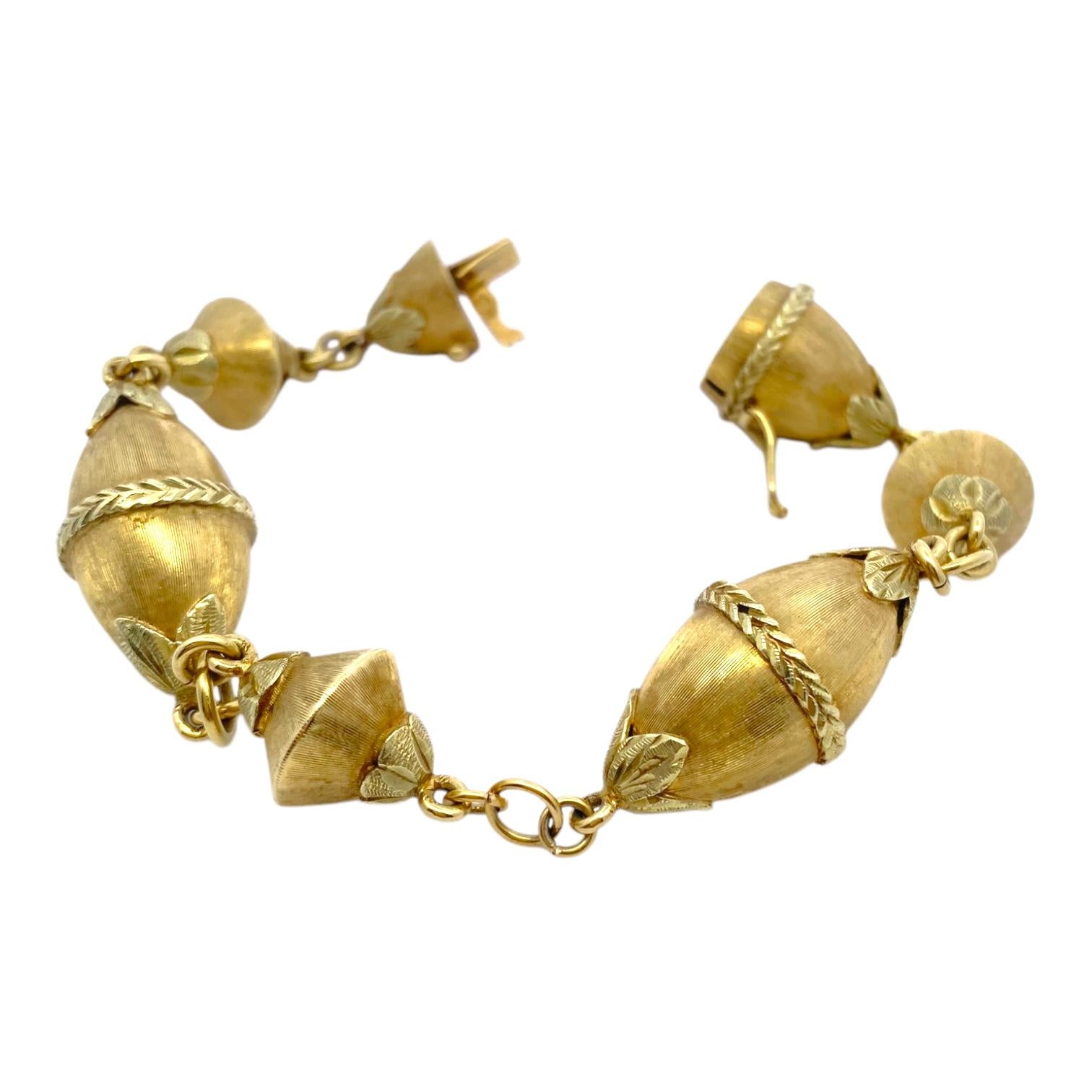 Vintage MOBA 18K Yellow Gold Bracelet