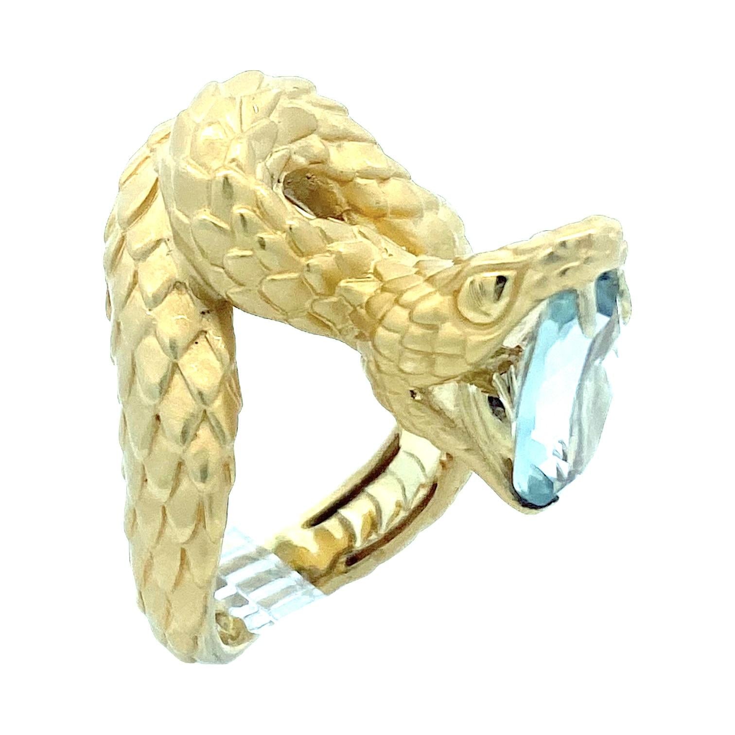 Carrera y Carrera 18K Yellow Gold Snake Ring