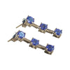 14K White Gold Tanzanite Drop Earrings