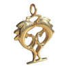 Vintage 14K Gold Pieces Zodiac Charm Pendant
