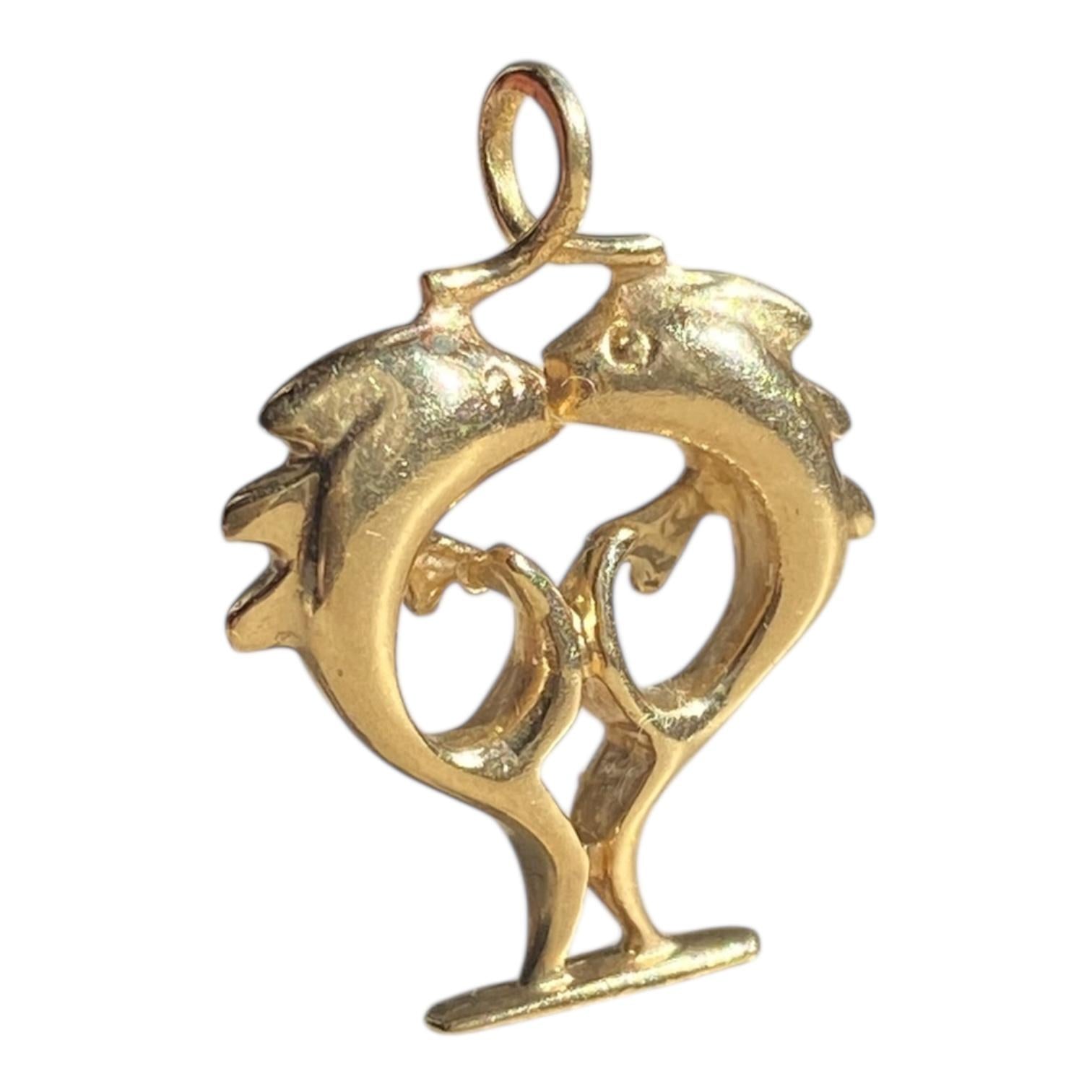Vintage 14K Gold Pieces Zodiac Charm Pendant