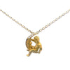Carrera Y Carrera Diamond 18K Yellow Gold Moon Child Pendant Chain Necklace