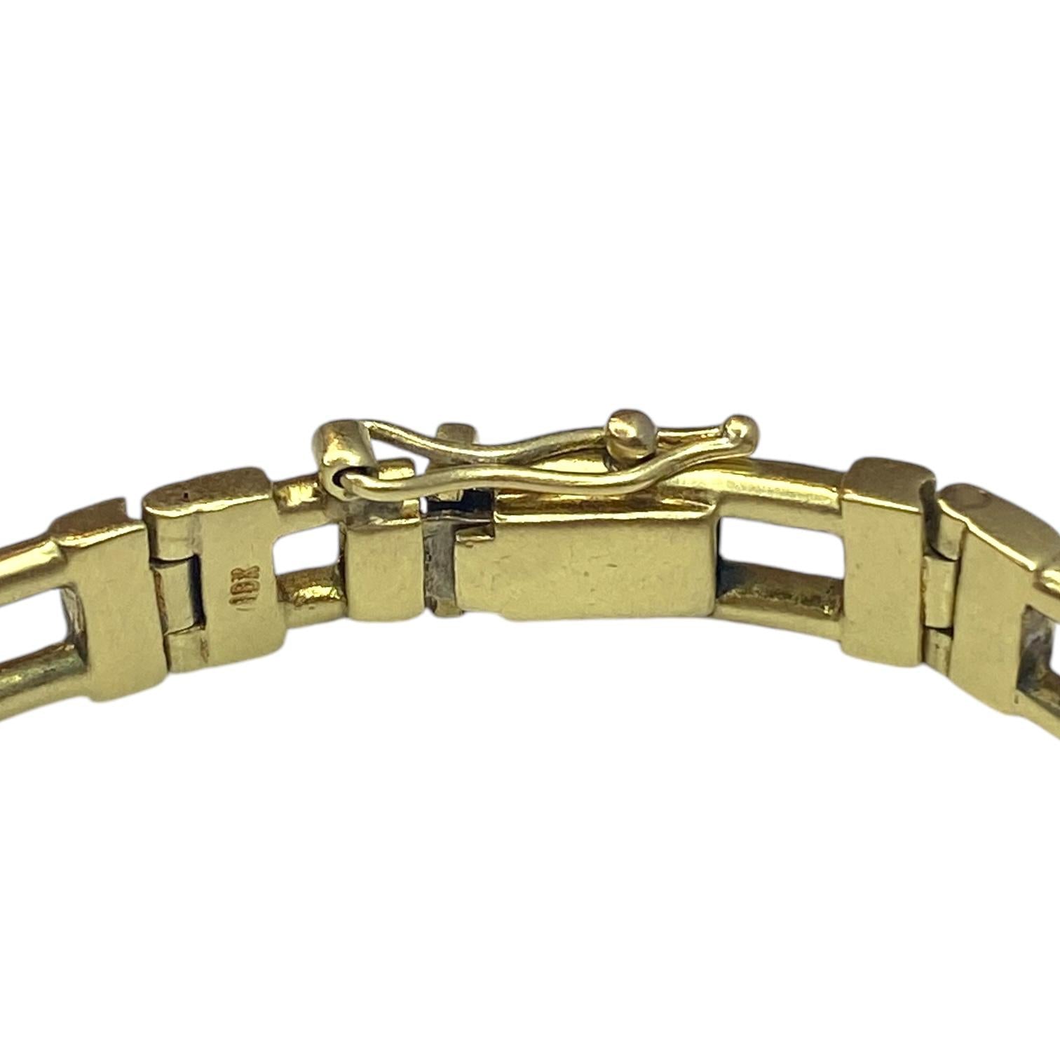 Vintage 18K Articulating Diamond Slide Bracelet