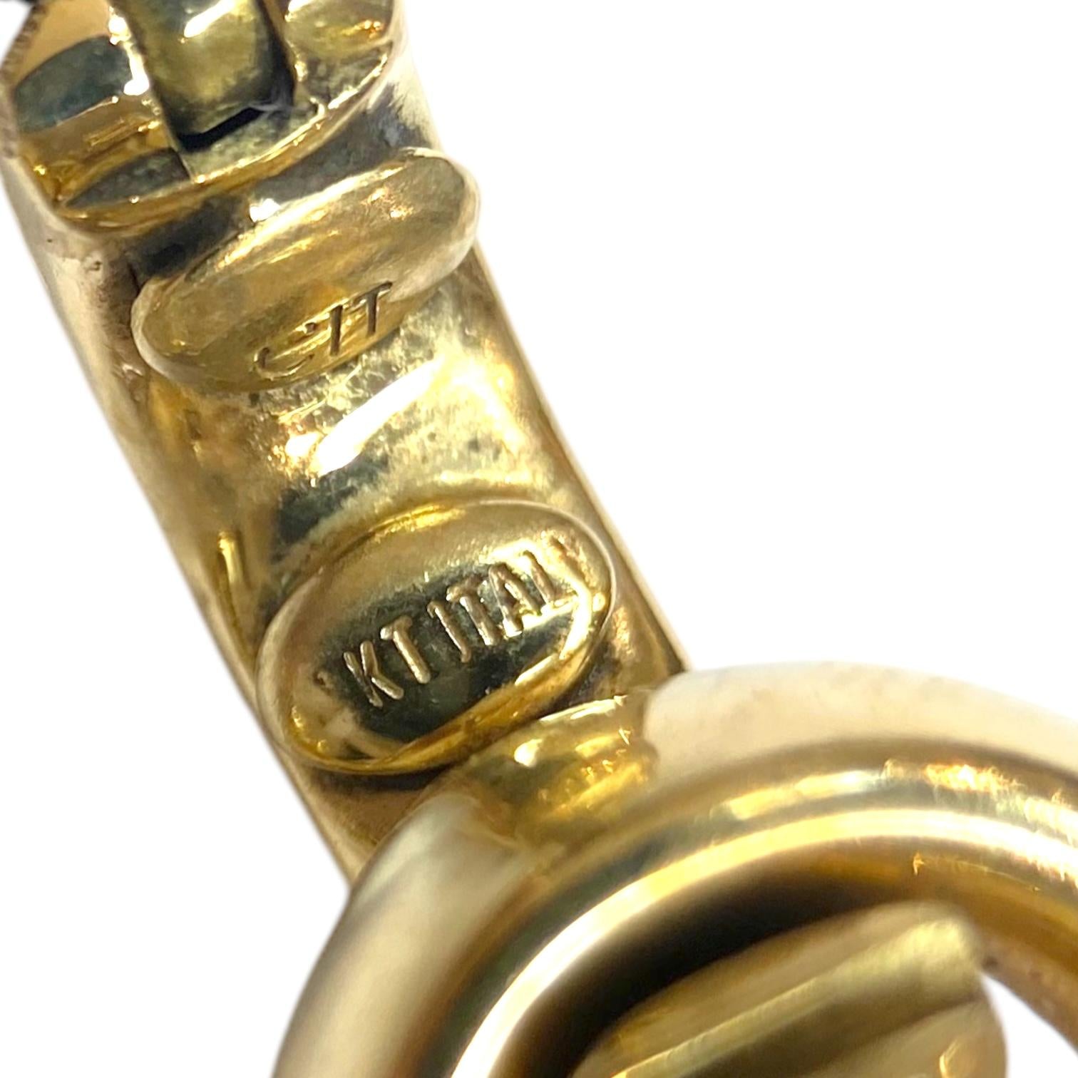 Vintage 14K Gold Italian Oval Links Bracelet