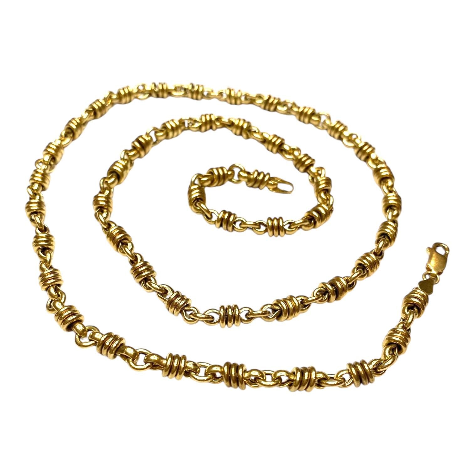 Vintage 14K Yellow Gold Chain Necklace 24"