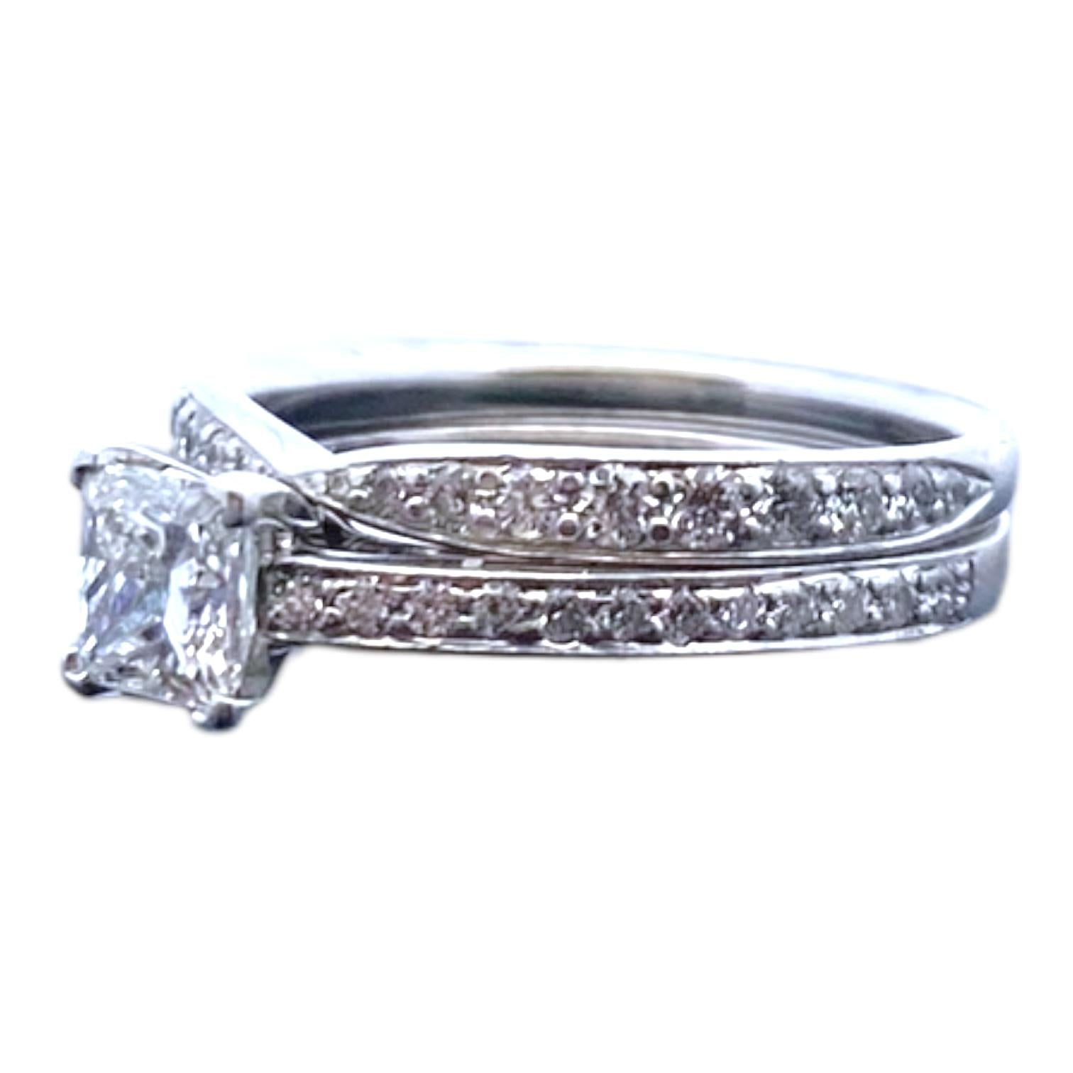 Tiffany & Co. Platinum Diamond Wedding Set