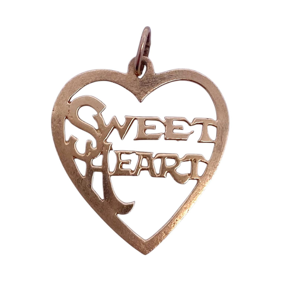 Vintage 14K Sweet Heart Charm Pendant