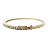 Penny Preville 18K Yellow Gold Engraved Diamond Bangle Bracelet