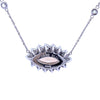 Imperial Topaz and Diamond Necklace