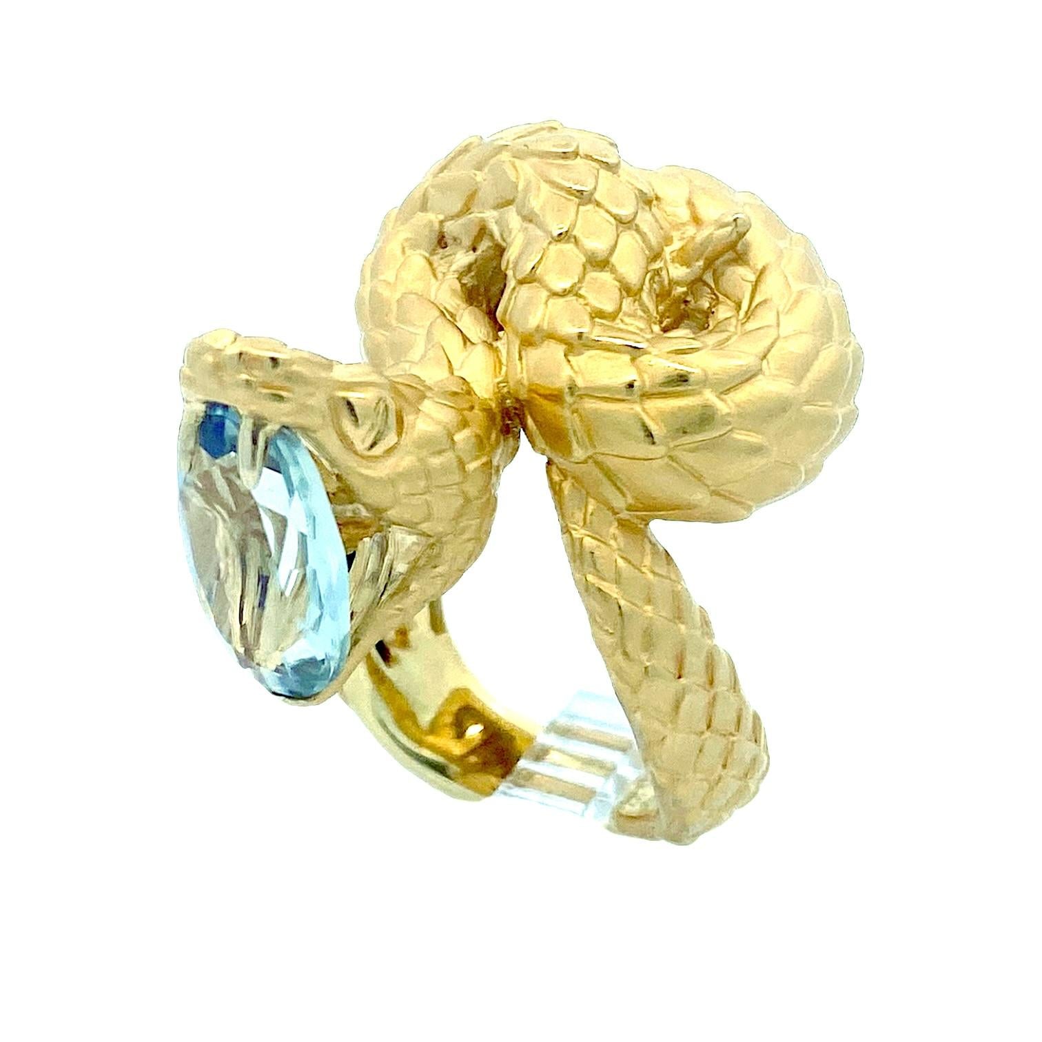 Carrera y Carrera 18K Yellow Gold Snake Ring