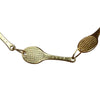 Vintage 14K Yellow Gold Tennis Racket Bracelet