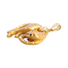 Vintage 18K Gold Diamond Set Panther Pendant