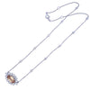 Imperial Topaz and Diamond Necklace