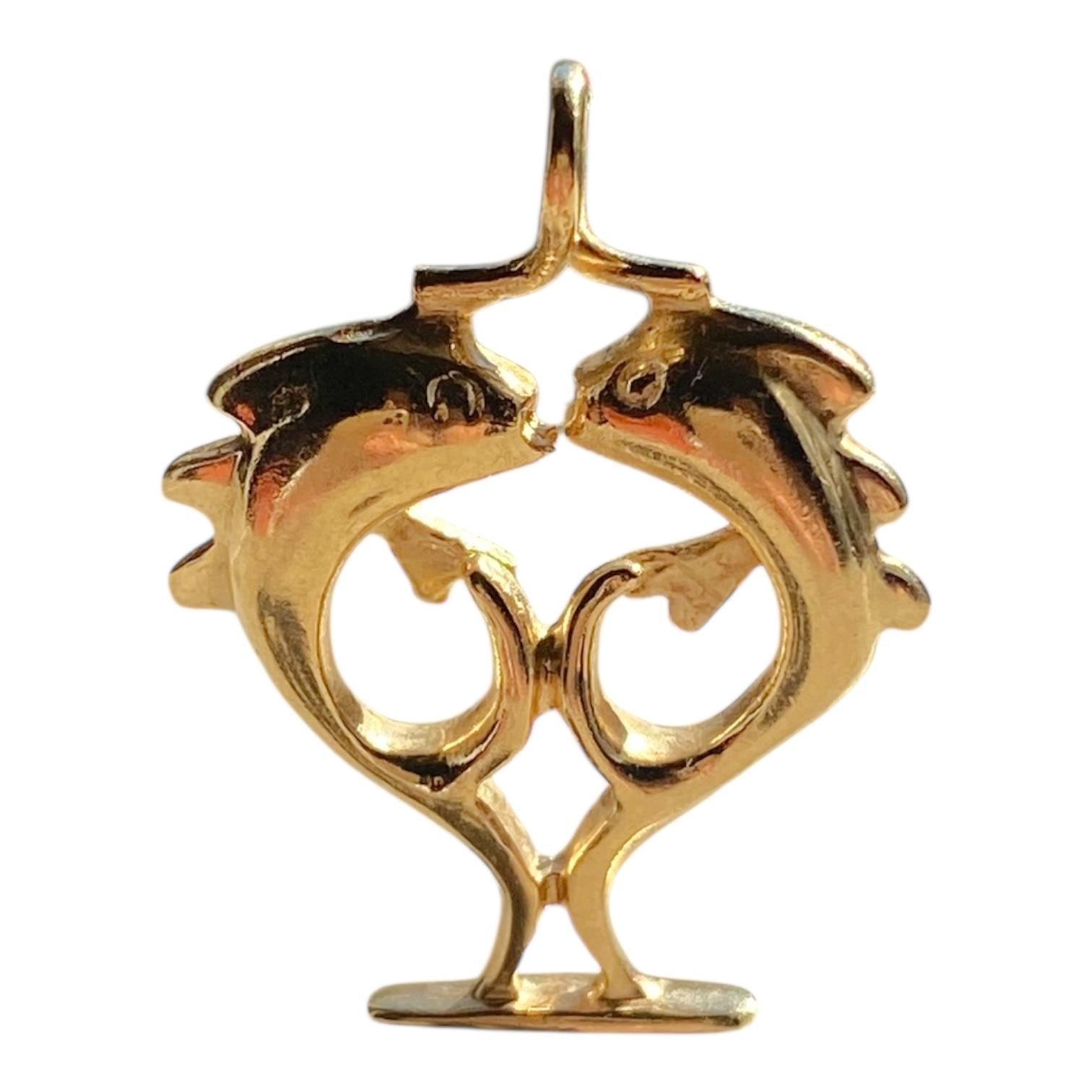 Vintage 14K Gold Pieces Zodiac Charm Pendant