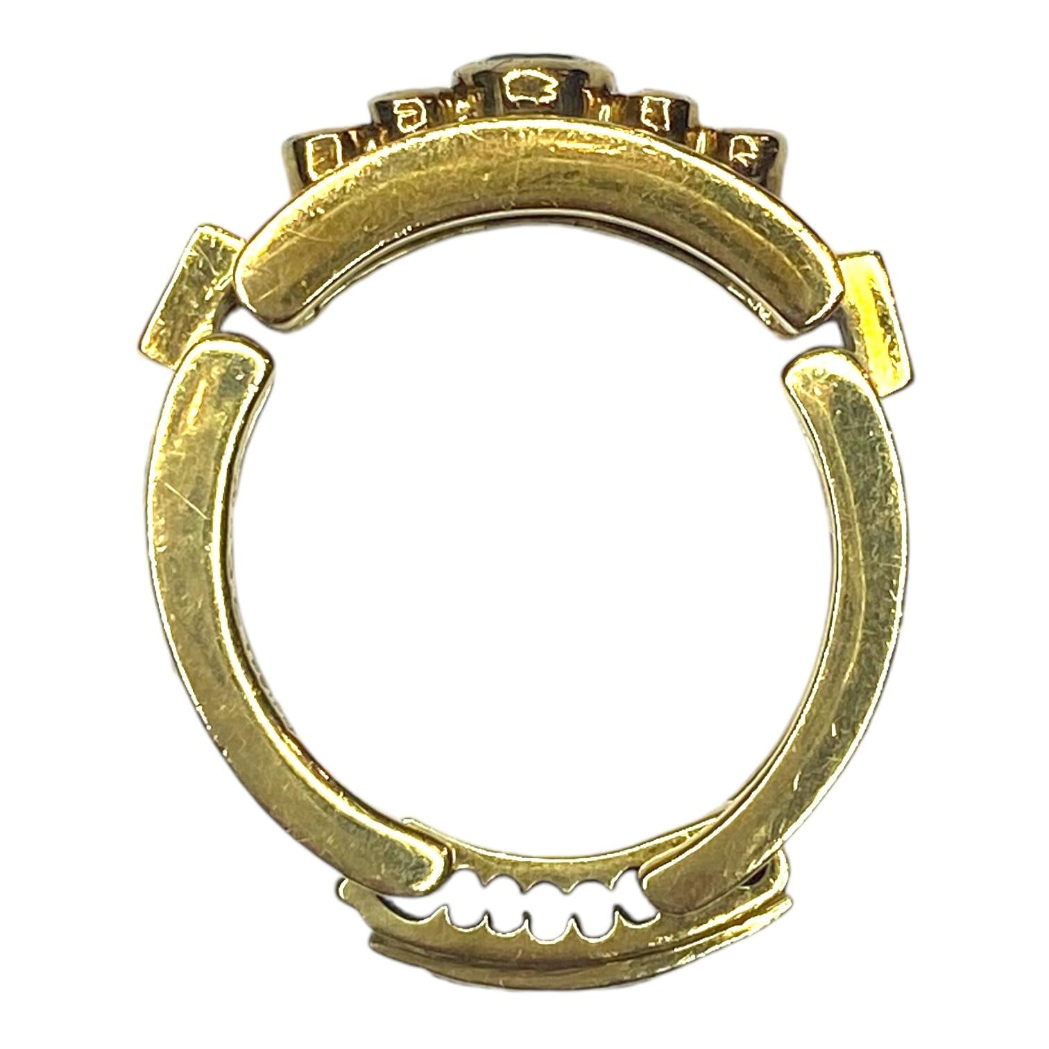 LeVian 18K Emerald and Diamond Flex Ring