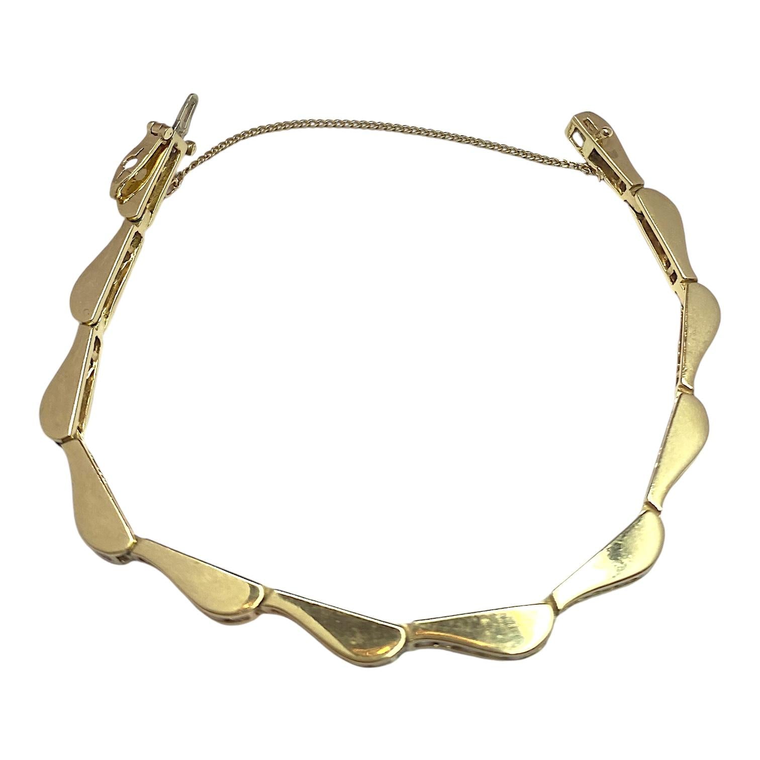 Vintage 14K Gold 4.3 Carat Diamond Bracelet