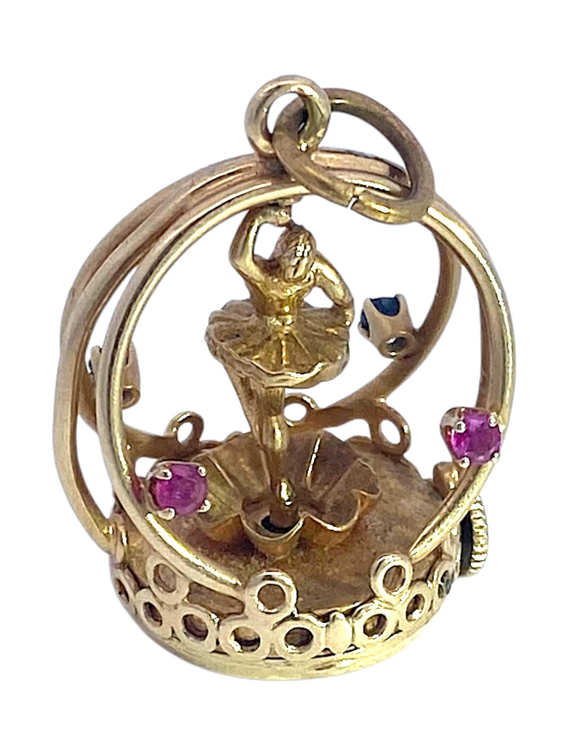 Vintage 14K Gold “Ballerina” Living Charm