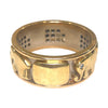 Vintage 18K Gold Elephant Band with Diamonds Size 12
