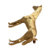 Vintage 14K Gold Horse Brooch with Ruby Eye