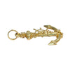 14K Yellow Gold Anchor Pendant
