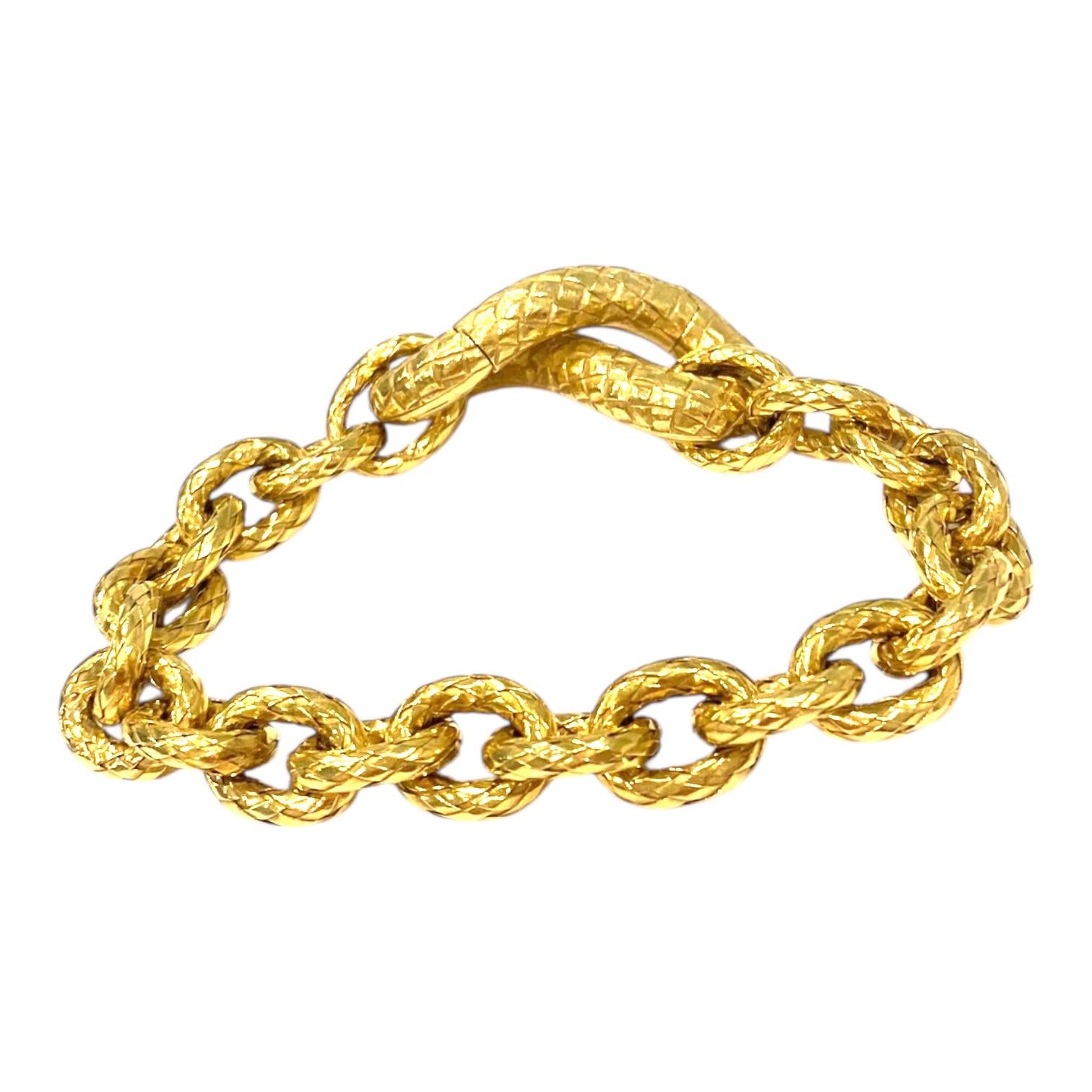 Bottega Veneta 18K Yellow Gold Torcello Bracelet