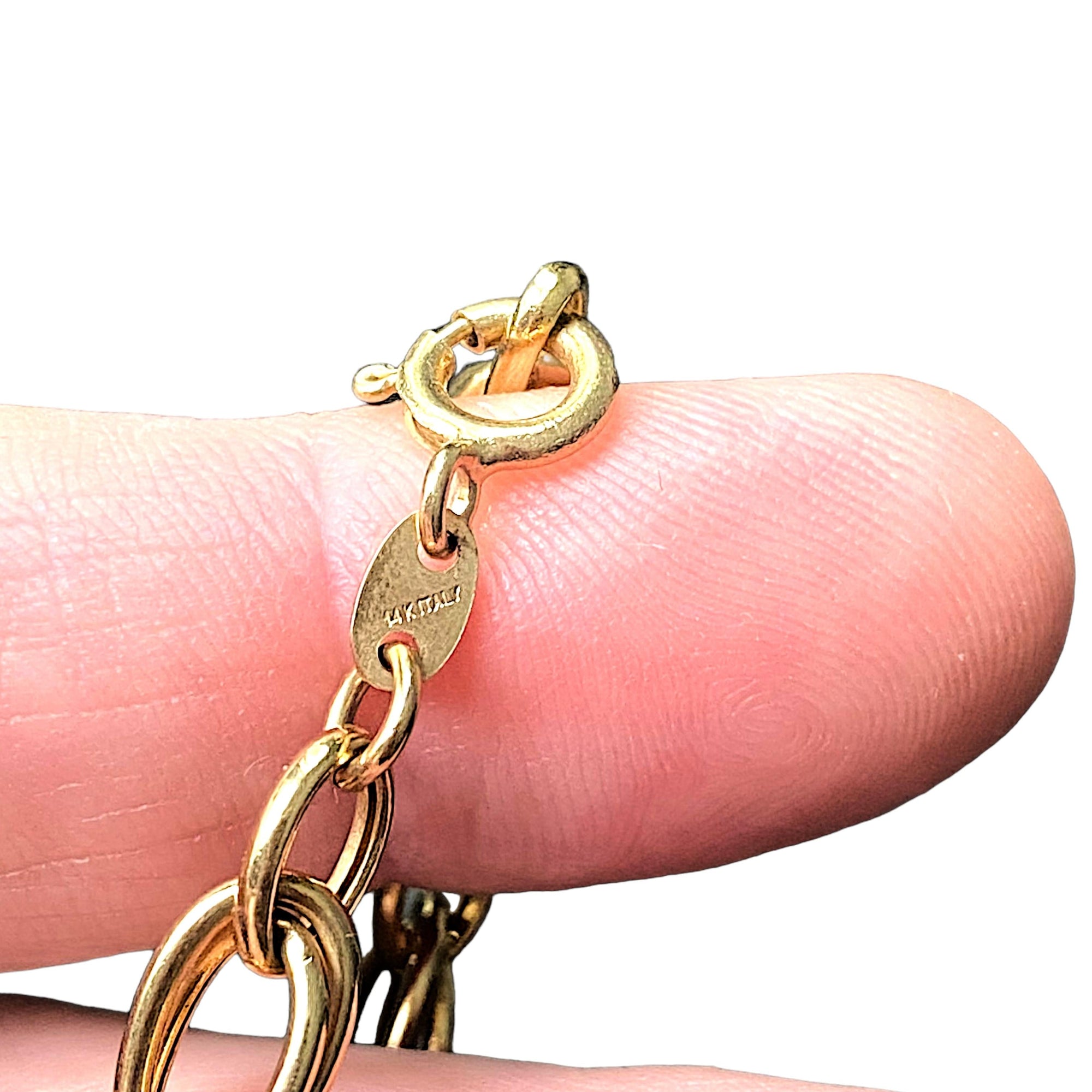 Vintage 14K Yellow Gold Charm Bracelet