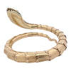 Vintage 14K Enamel & Diamond Articulated Snake Bracelet