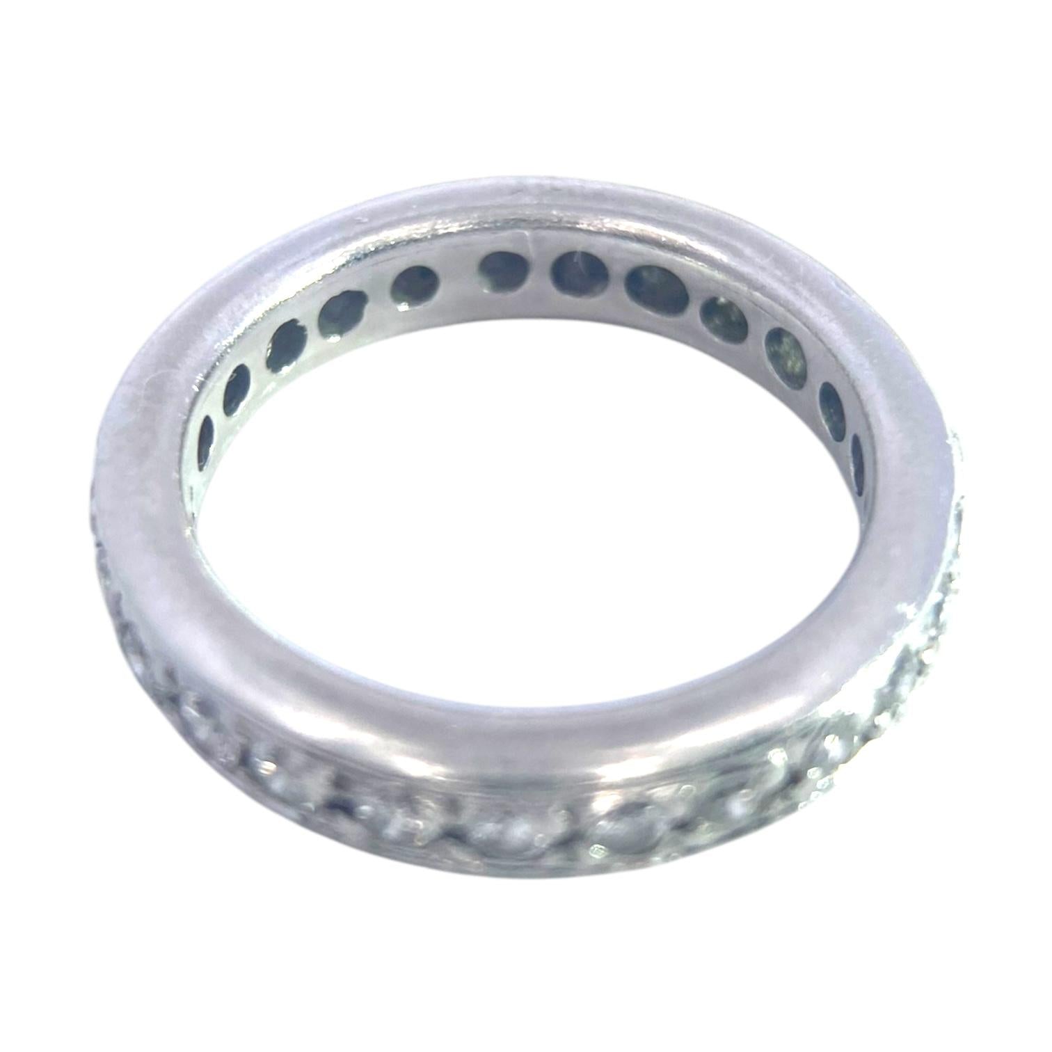 Platinum Diamond Eternity Band Ring Size 7