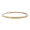 Penny Preville 18K Yellow Gold Engraved Diamond Bangle Bracelet