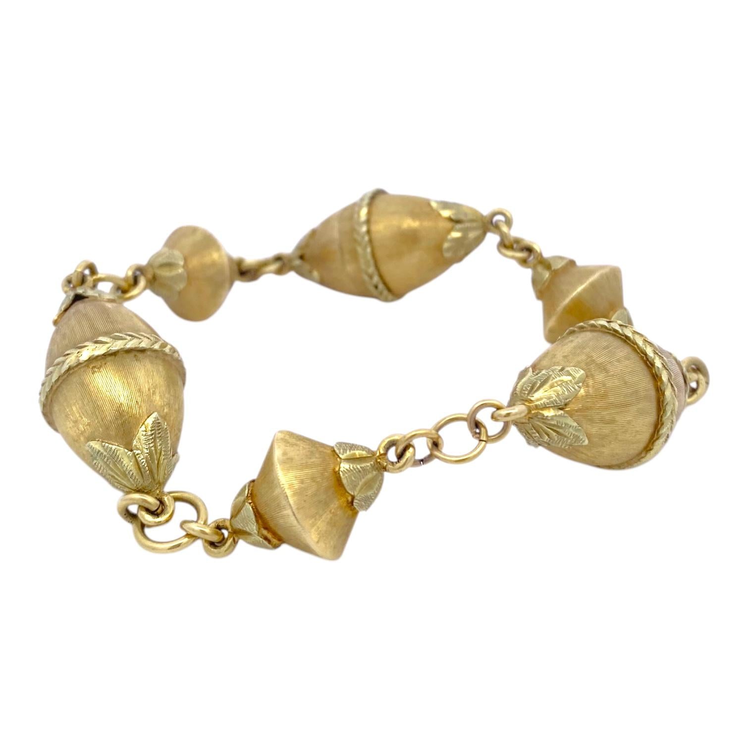 Vintage MOBA 18K Yellow Gold Bracelet