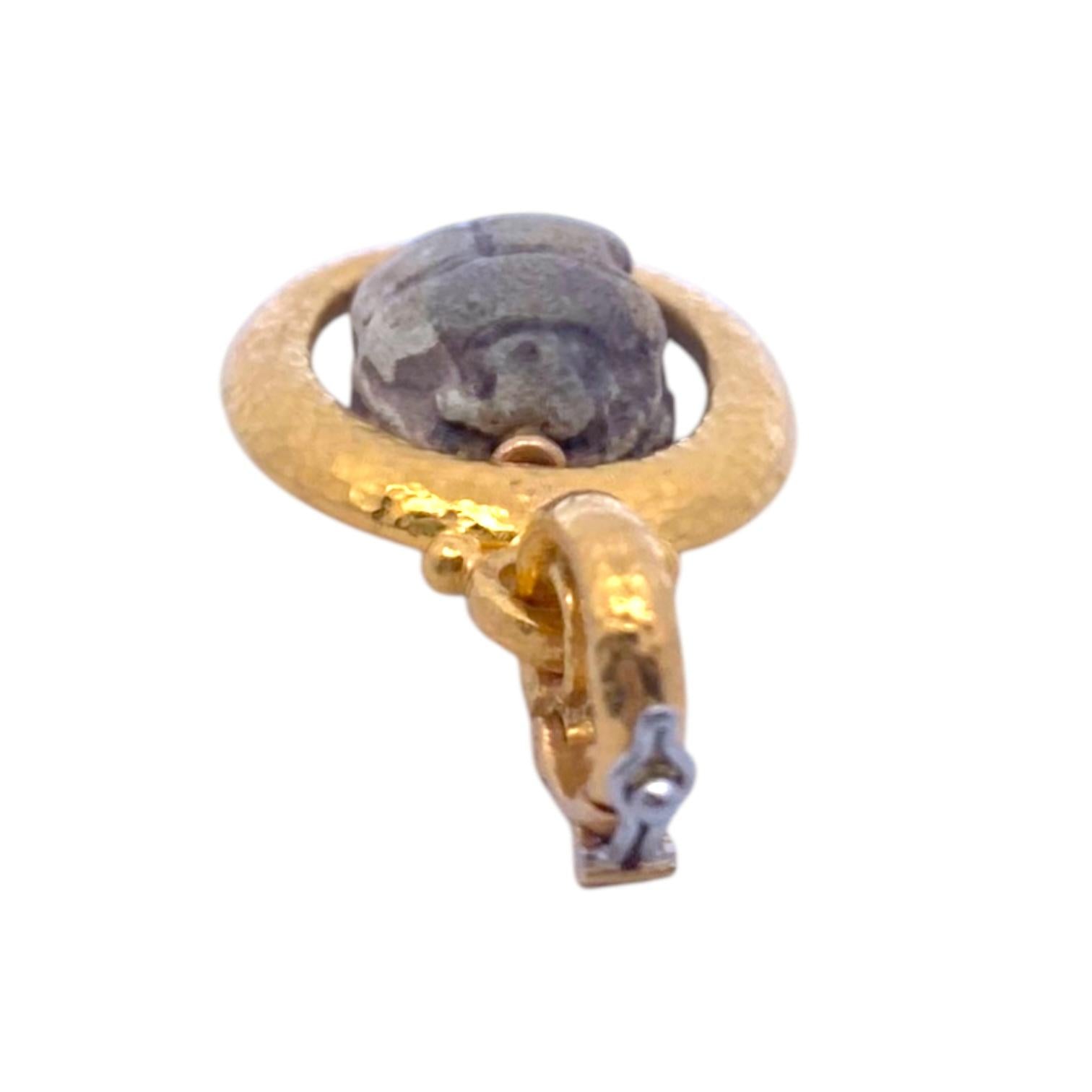 GURHAN 24K Gold Large Scarab Pendant