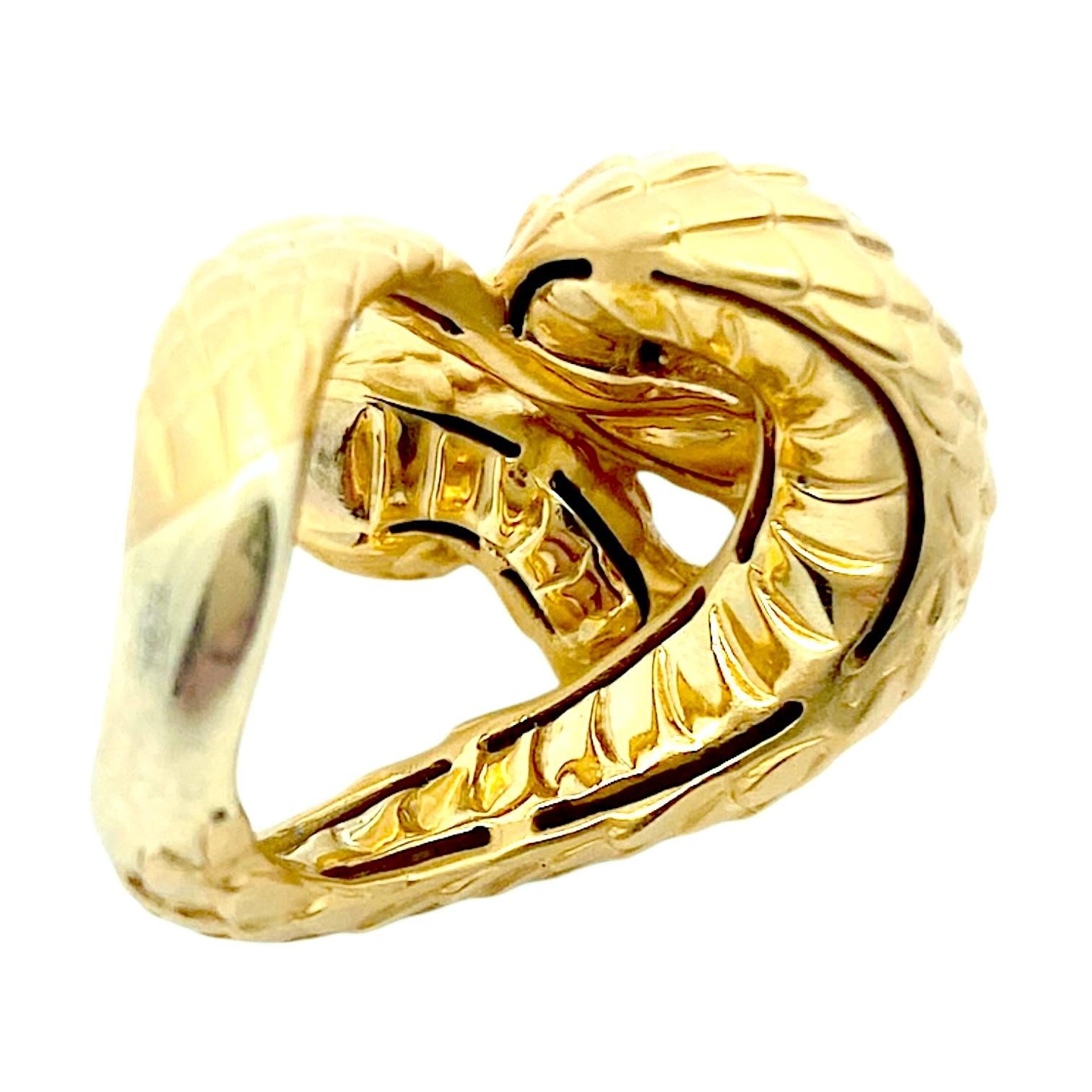 Carrera y Carrera 18K Yellow Gold Snake Ring