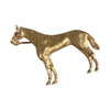 Vintage 14K Gold Horse Brooch with Ruby Eye