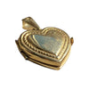 Vintage 14K Yellow Gold Heart Locket Pendant