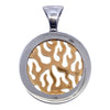Vintage Bvlgari Tondo Fire Diamond 18K Stainless Pendant
