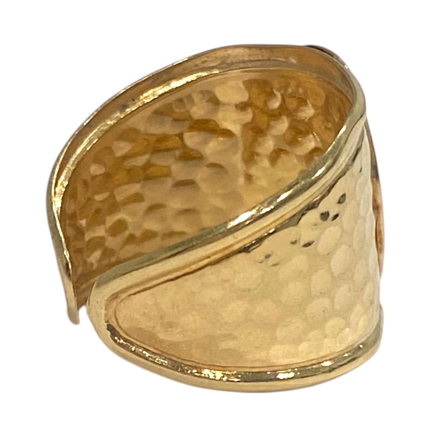 Vintage 14K Yellow Gold Cigar Band Ring