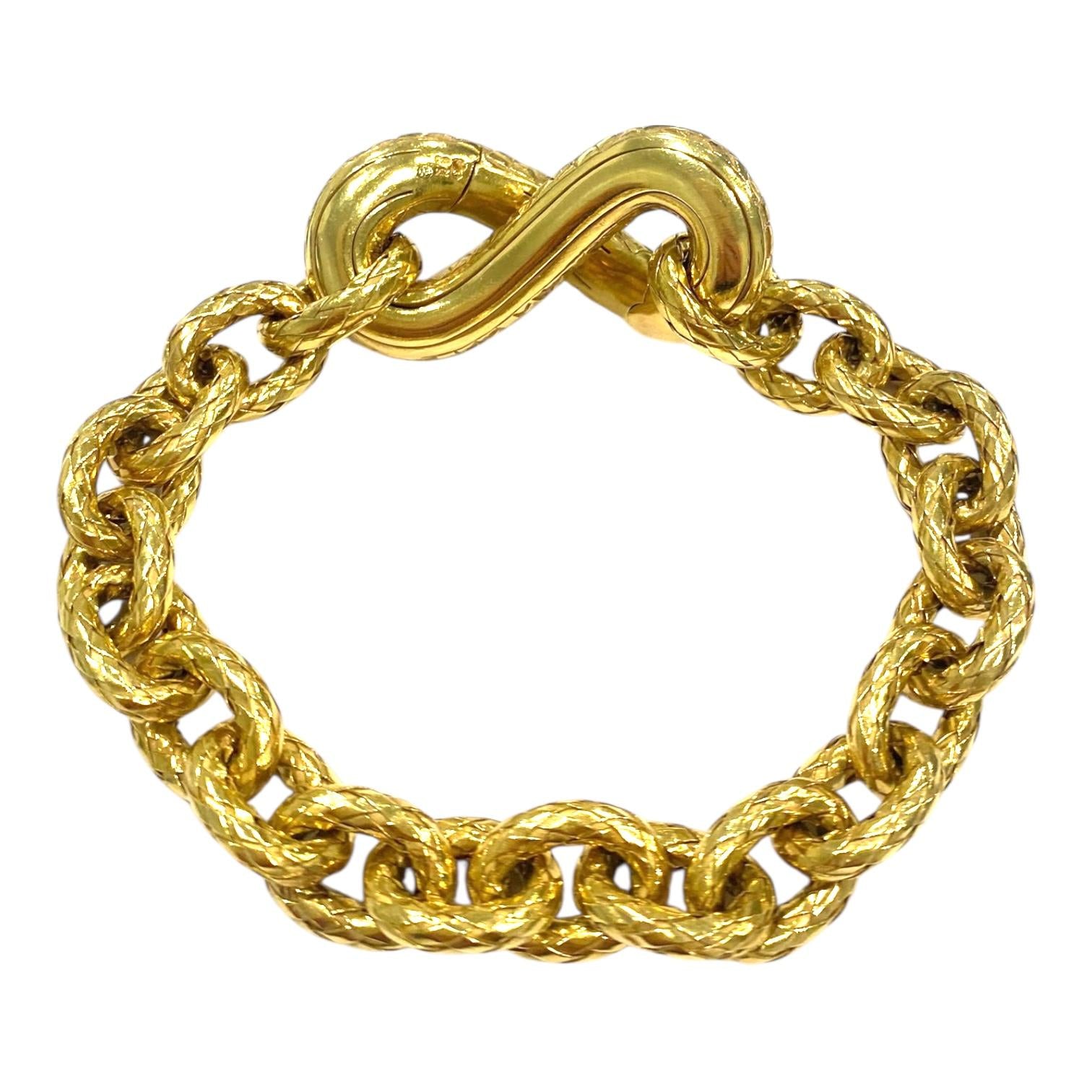 Bottega Veneta 18K Yellow Gold Torcello Bracelet