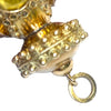 Etruscan Revival 18K Gold Citrine Charm Pendant