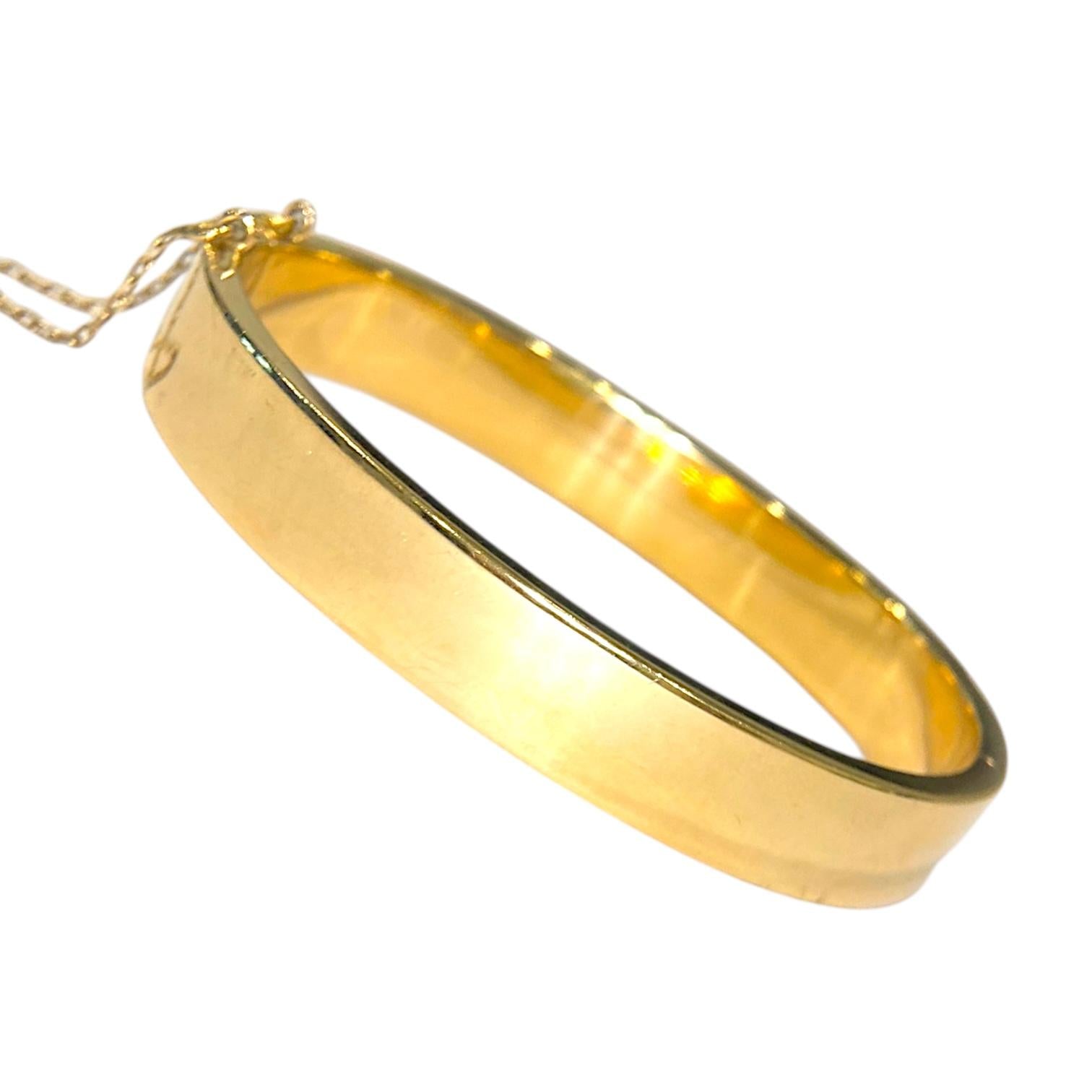 Vintage 18K Yellow "Amparo" Diamond Bangle Bracelet