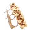 Vintage Chiampesan 18K Yellow Gold Beaded Earrings