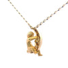 Carrera Y Carrera Diamond 18K Yellow Gold Moon Child Pendant Chain Necklace