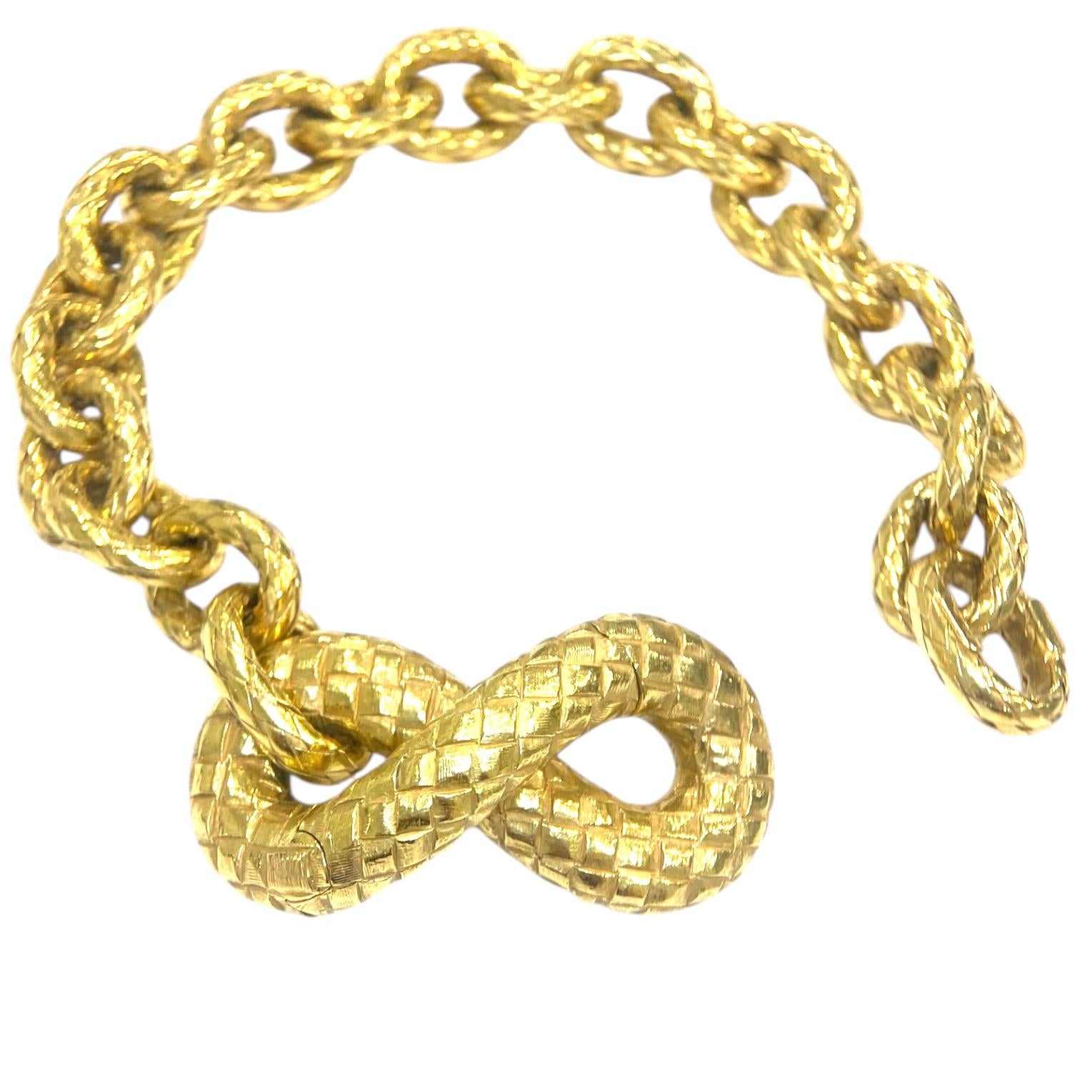 Bottega Veneta 18K Yellow Gold Torcello Bracelet