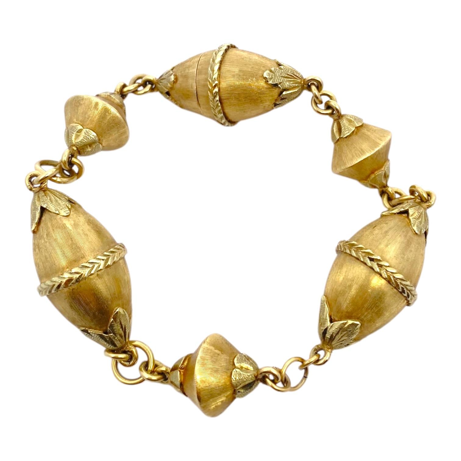 Vintage MOBA 18K Yellow Gold Bracelet