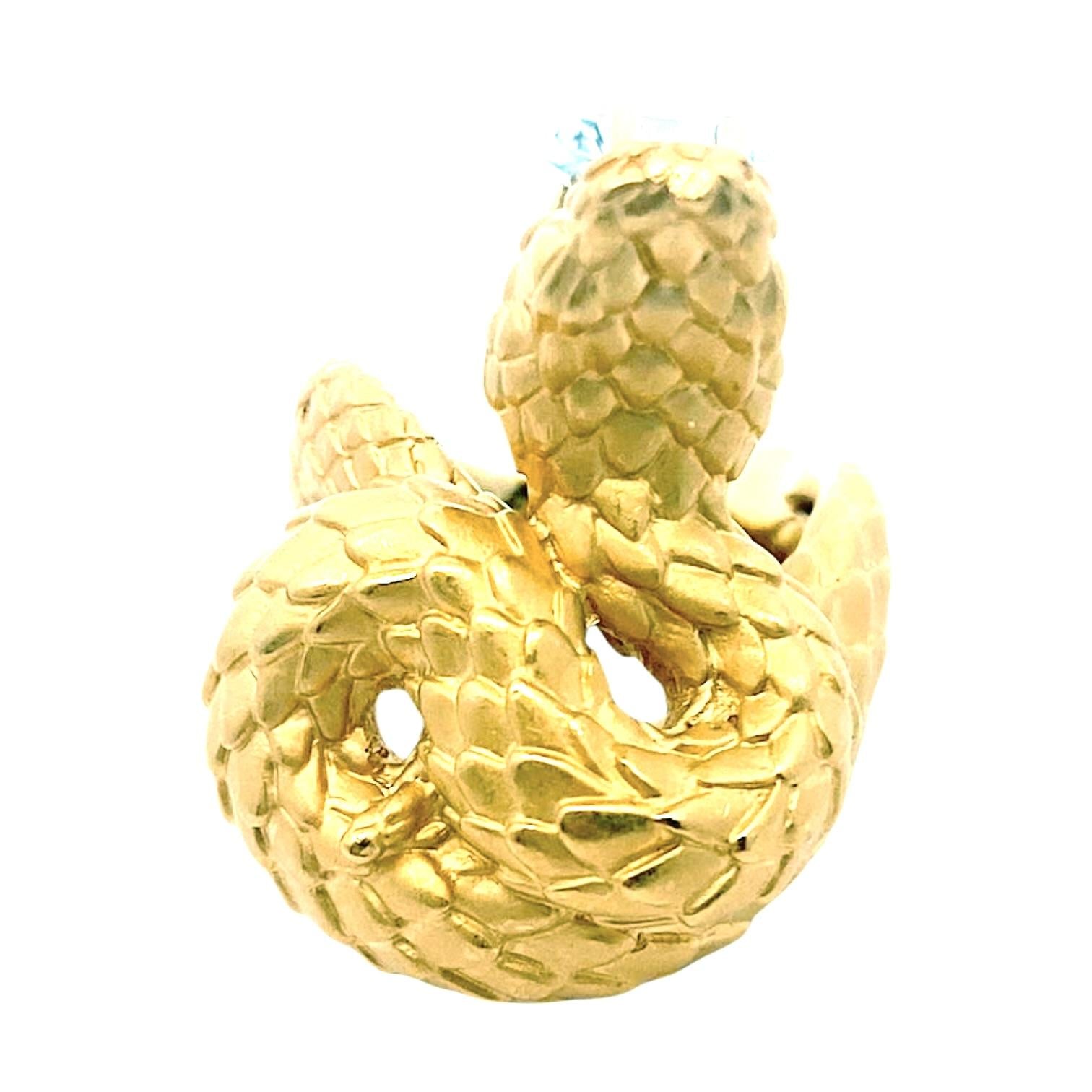 Carrera y Carrera 18K Yellow Gold Snake Ring