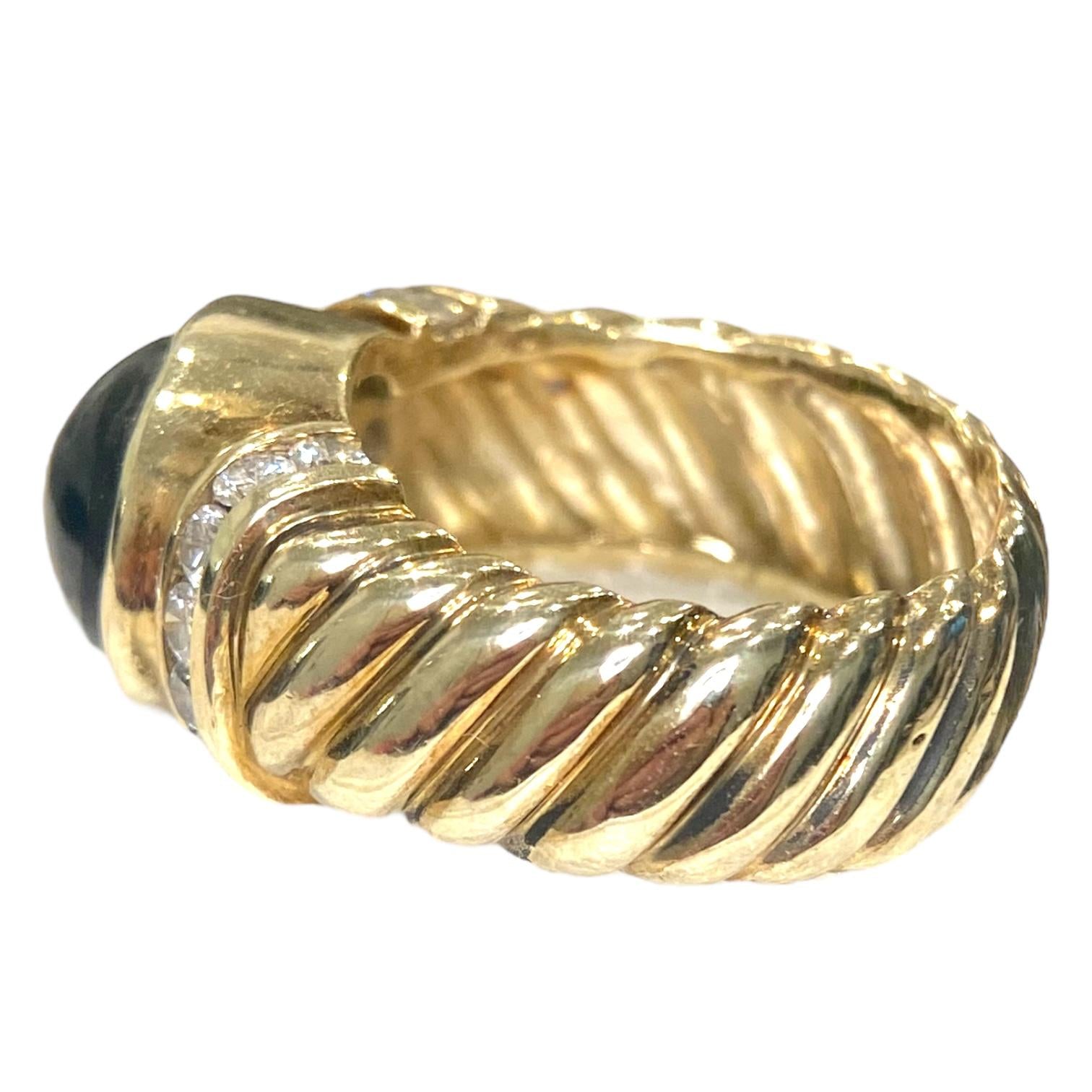 Vintage 14K Green Tourmaline Diamond Earrings